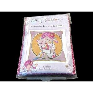 Anchor Emily Button Cushion Needlepoint Tapestry Kit EMB0014 NEW HTF